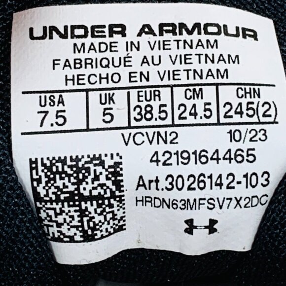 Under Armour Charged Breeze 2 White Violet Women's Running Shoes 3026142-103 - Picture 8 of 8